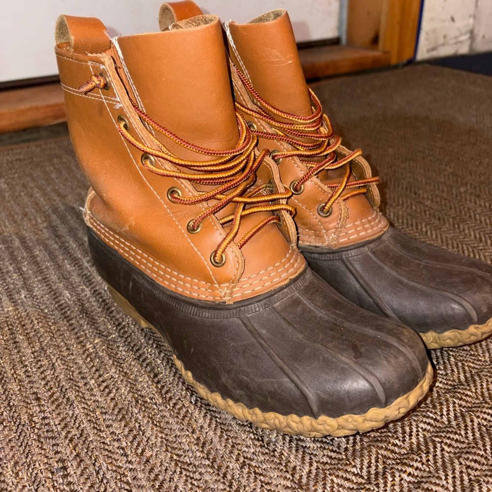 L.L. Bean Women's Brown and Tan Winter Boots